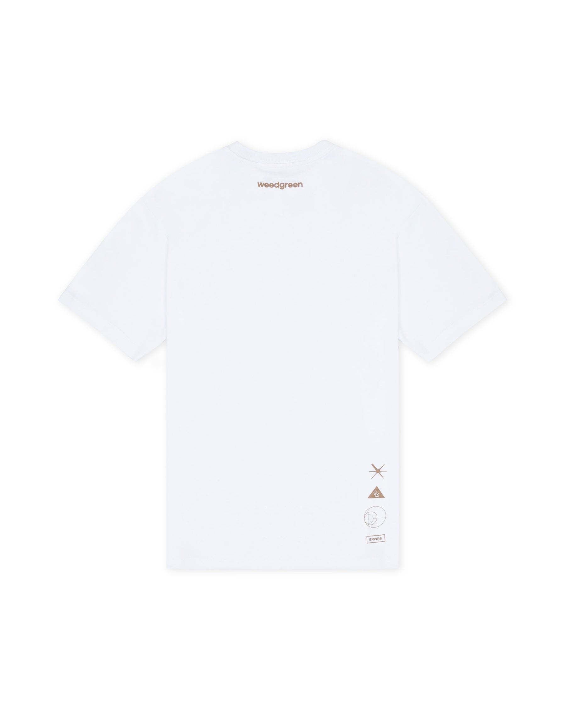 CAMISETA OVERSIZE WHITE FIRE OG BLANCO