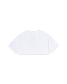 camiseta crop LOGO BLANCO