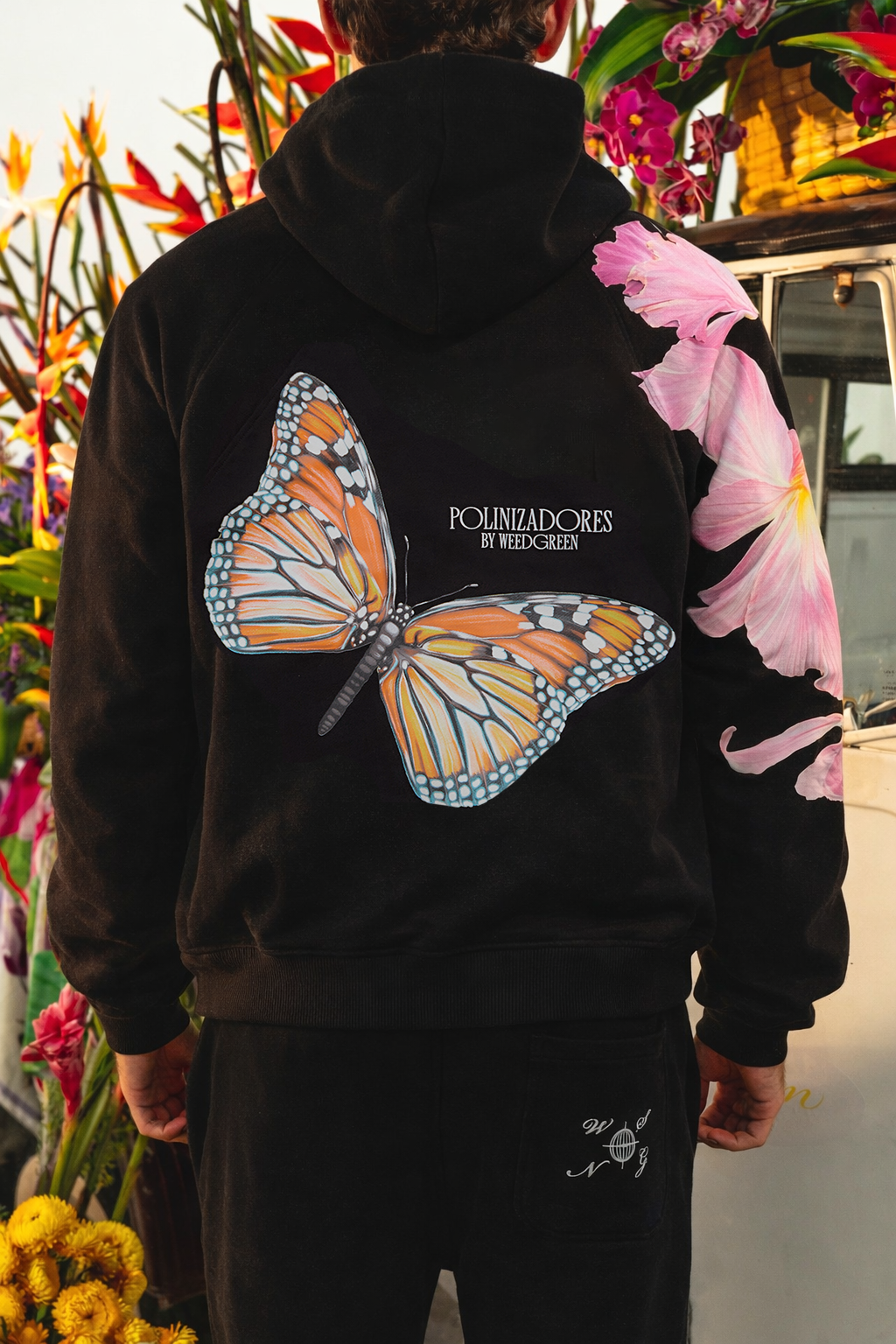 HOODIE ART MONARCA NEGRO