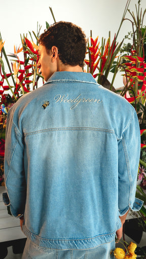 CHAQUETA HOMBRE ABEJA AZUL MEDIO