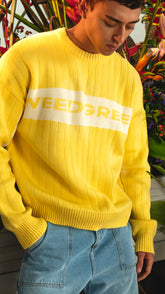 CREWNECK KNIT WEAR WEEDGREEN AMARILLO