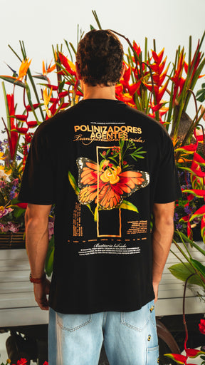 CAMISETA MONARCA NEGRO