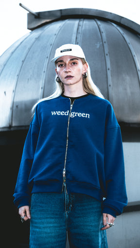 HOODIE DOBLE CIERRE AZUL