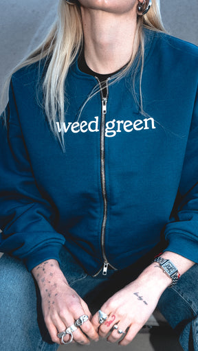 HOODIE DOBLE CIERRE AZUL