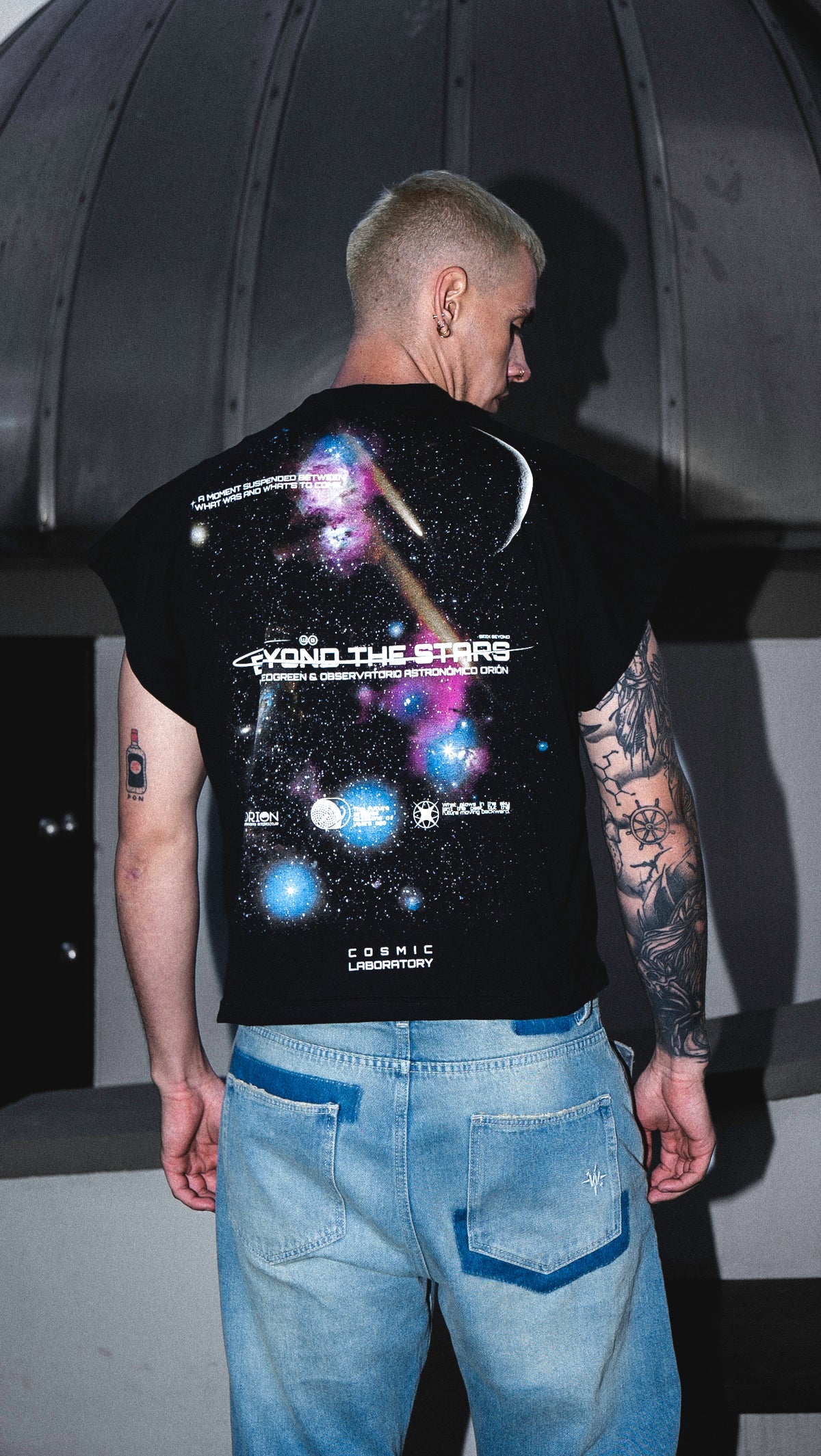 CAMISILLA COSMOS NEGRO