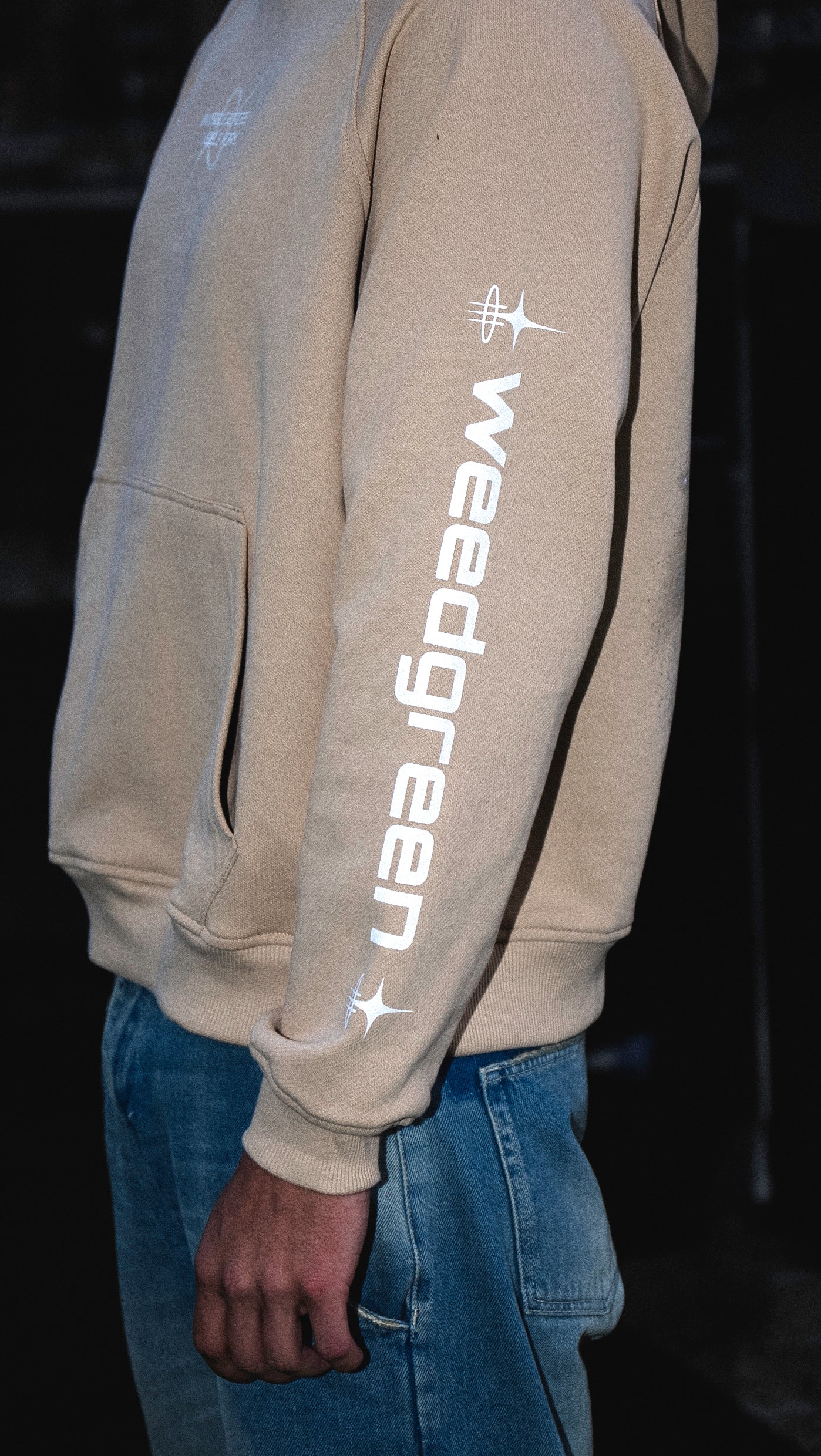 HOODIE COSMOS ART BEIGE