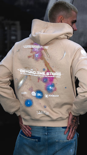HOODIE COSMOS ART BEIGE