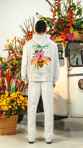 HOODIE ABEJA BLANCO