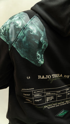 HOODIE AGUAMARINA ART NEGRO