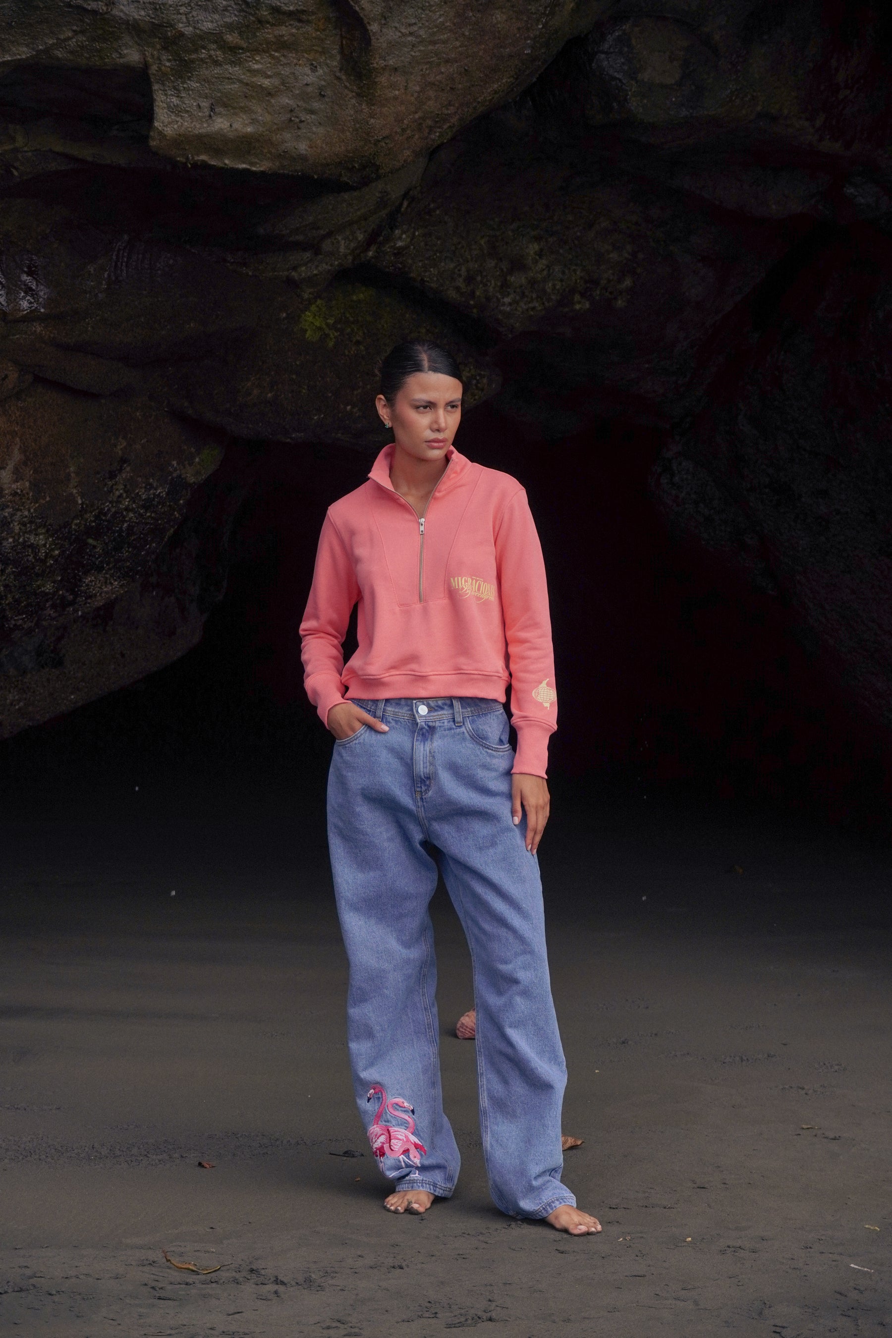 SACO TORTUGA FLAMENCO ROSADO