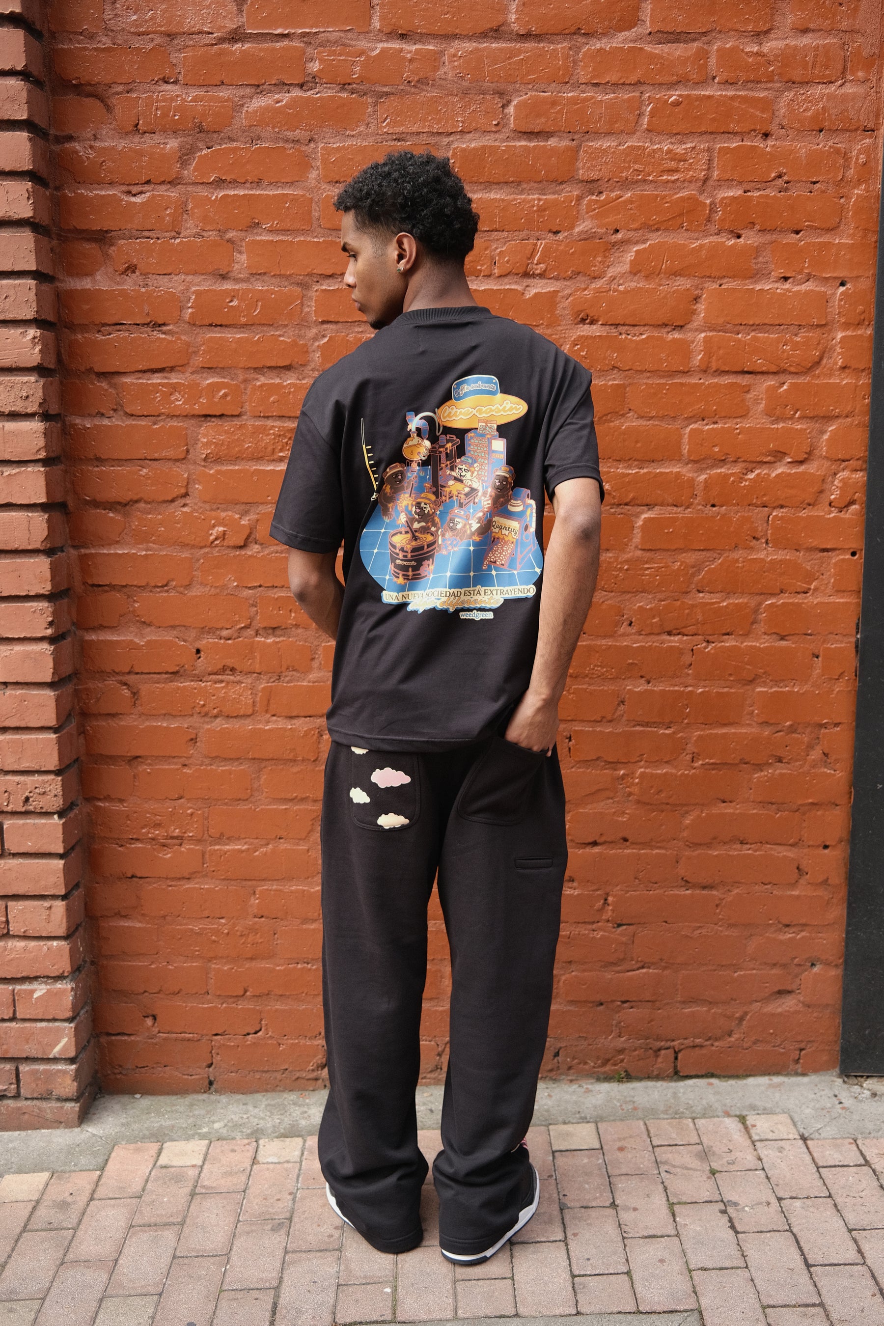Quality Control Black Tee Negro