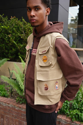 The Explorer Chocolate Chip Cargo Vest