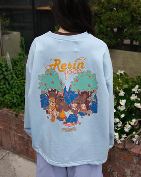 Resin Forest Delicated Blue Sweatshirt