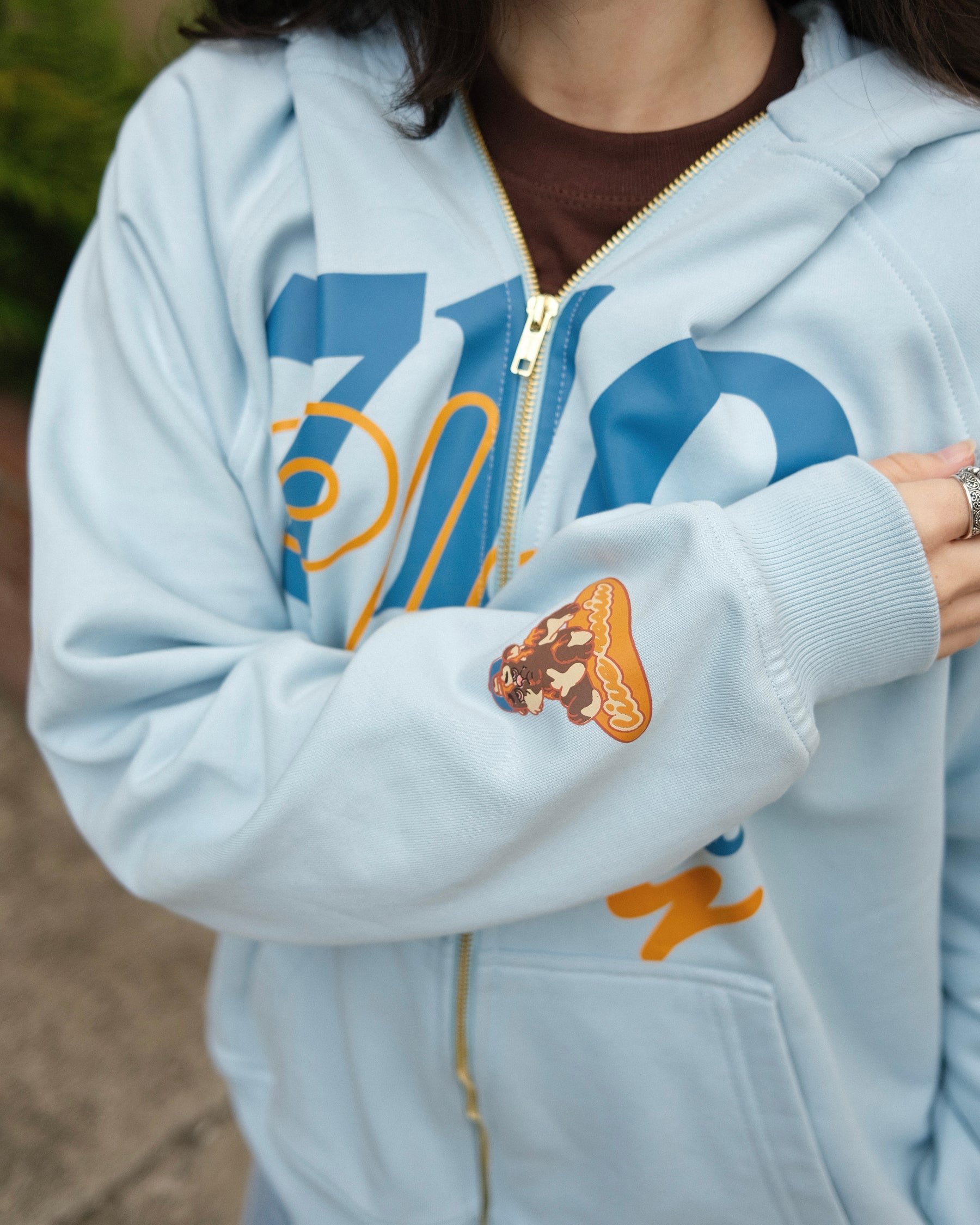 710 Club Delicated Blue Hoodie