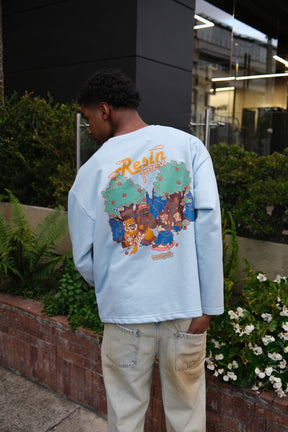 Resin Forest Delicated Blue Sweatshirt