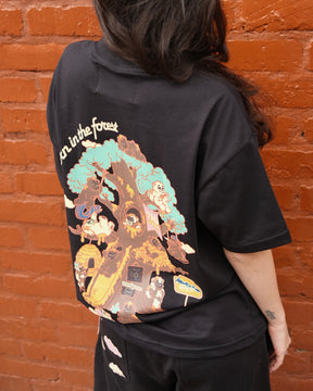 Camiseta Tree House Black Tee Negro
