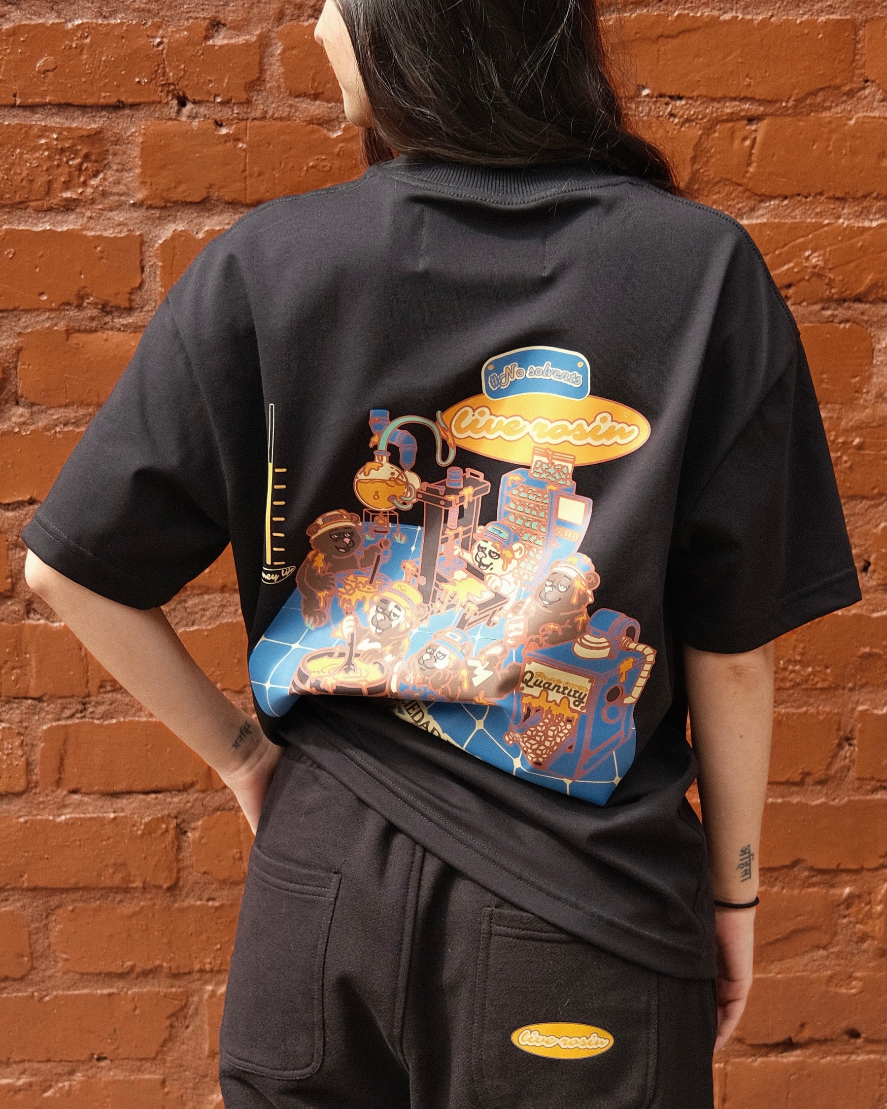 Quality Control Black Tee Negro