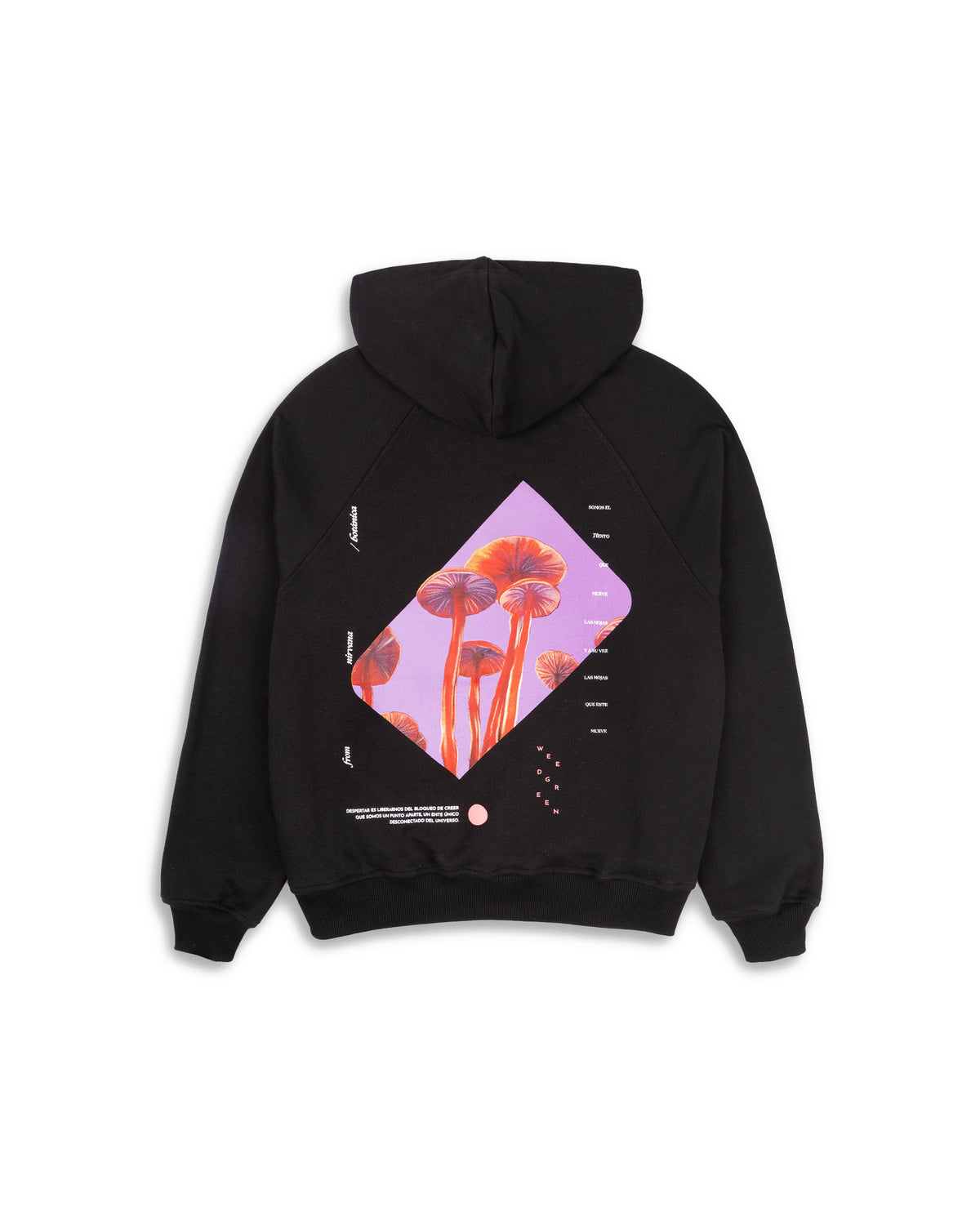 Hoodie con cierre AMANITA NEGRO NEGRO