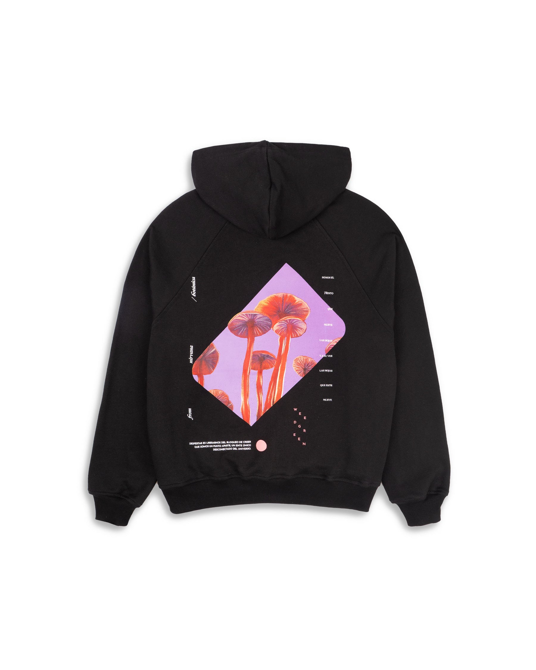 Hoodie con cierre AMANITA NEGRO NEGRO