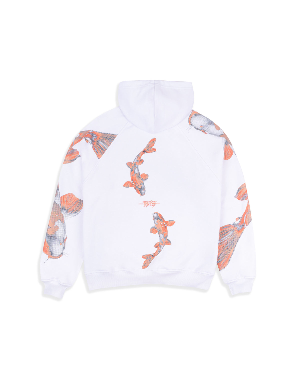 HOODIE KOI ART BLANCO