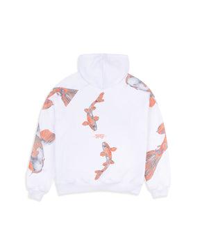 HOODIE KOI ART BLANCO