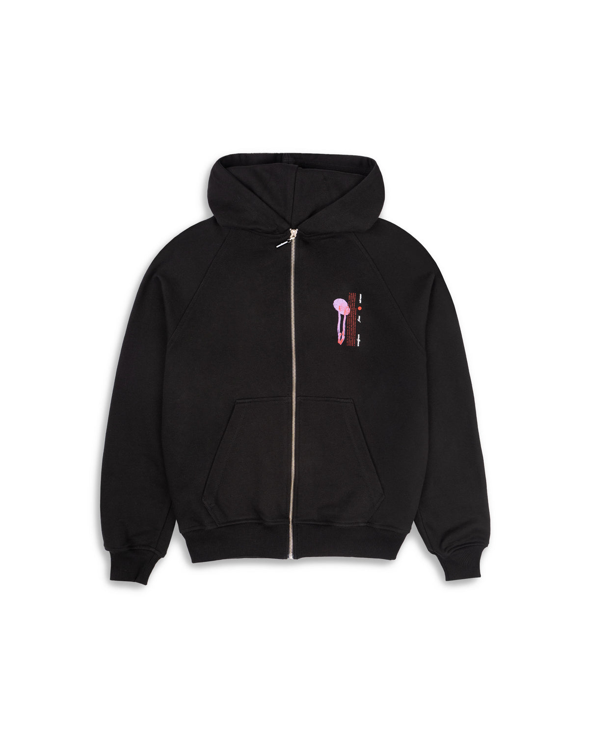 Hoodie con cierre AMANITA NEGRO NEGRO