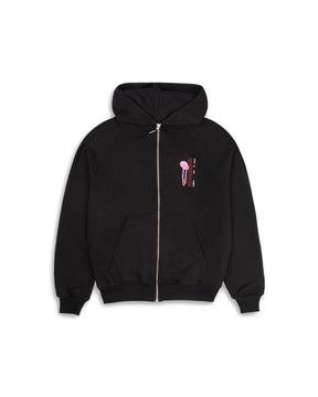 Hoodie con cierre AMANITA NEGRO NEGRO