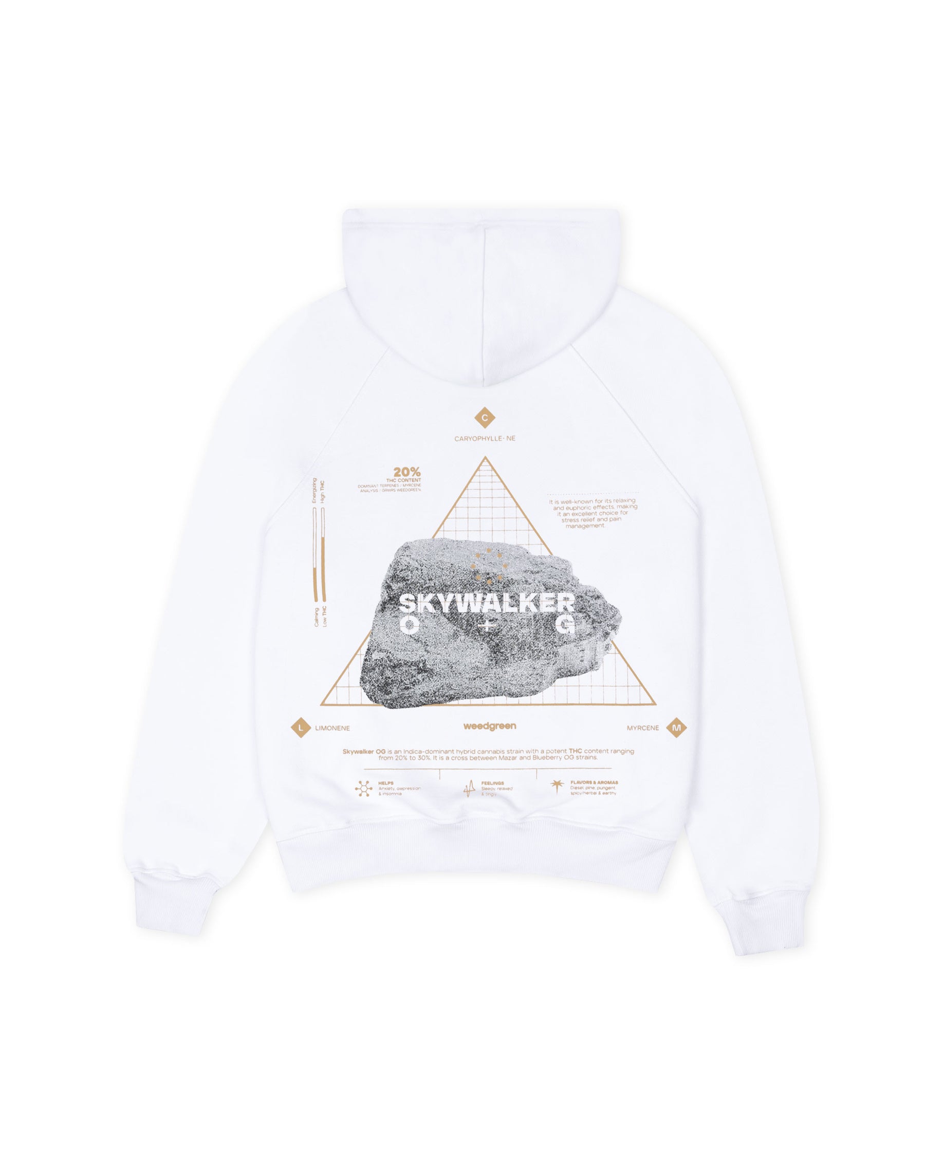 HOODIE GALACTIC KUSH BLANCO