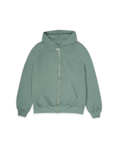 Hoodie con cierre LOGO VERDE