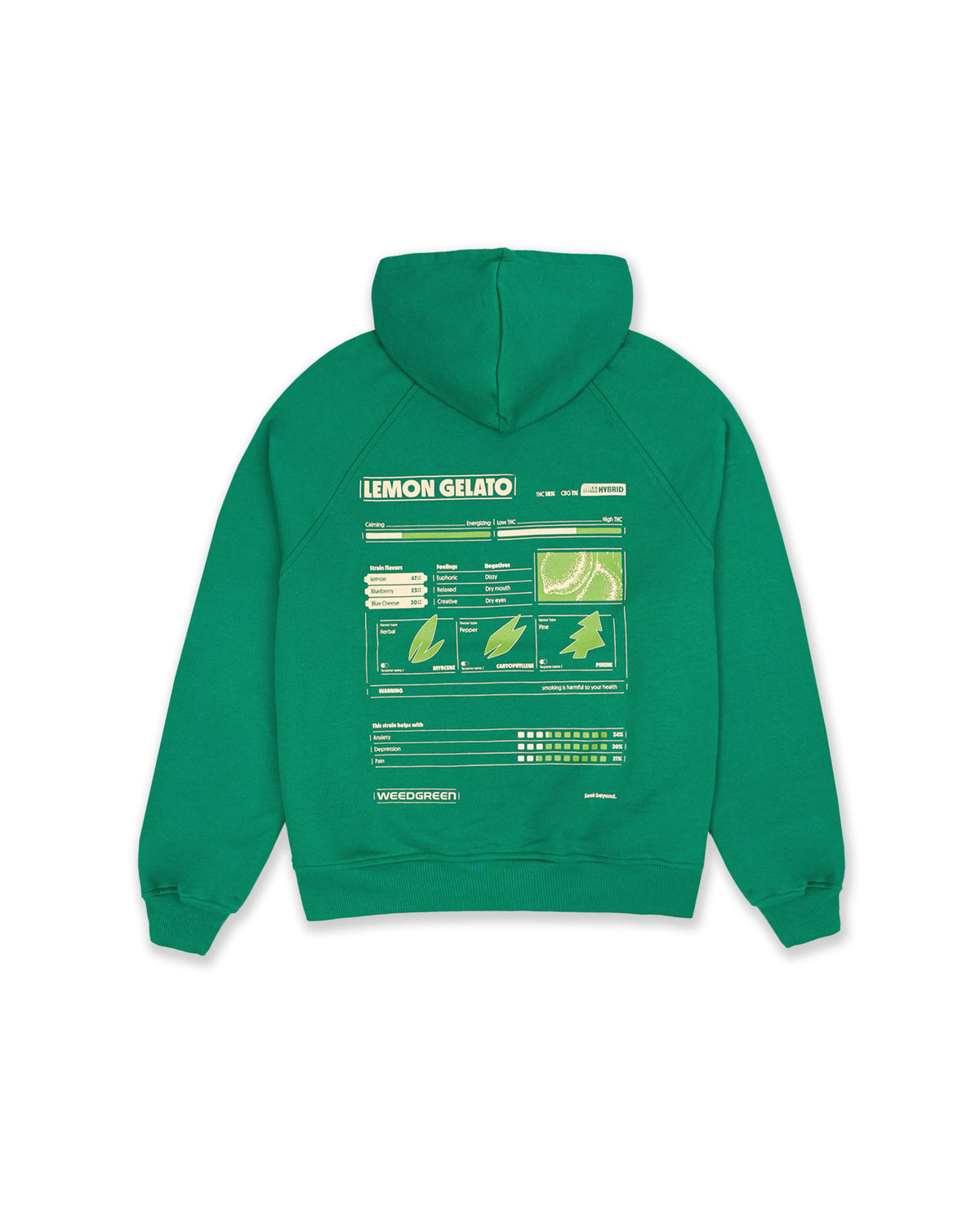 HOODIE LEMON GELATO VERDE