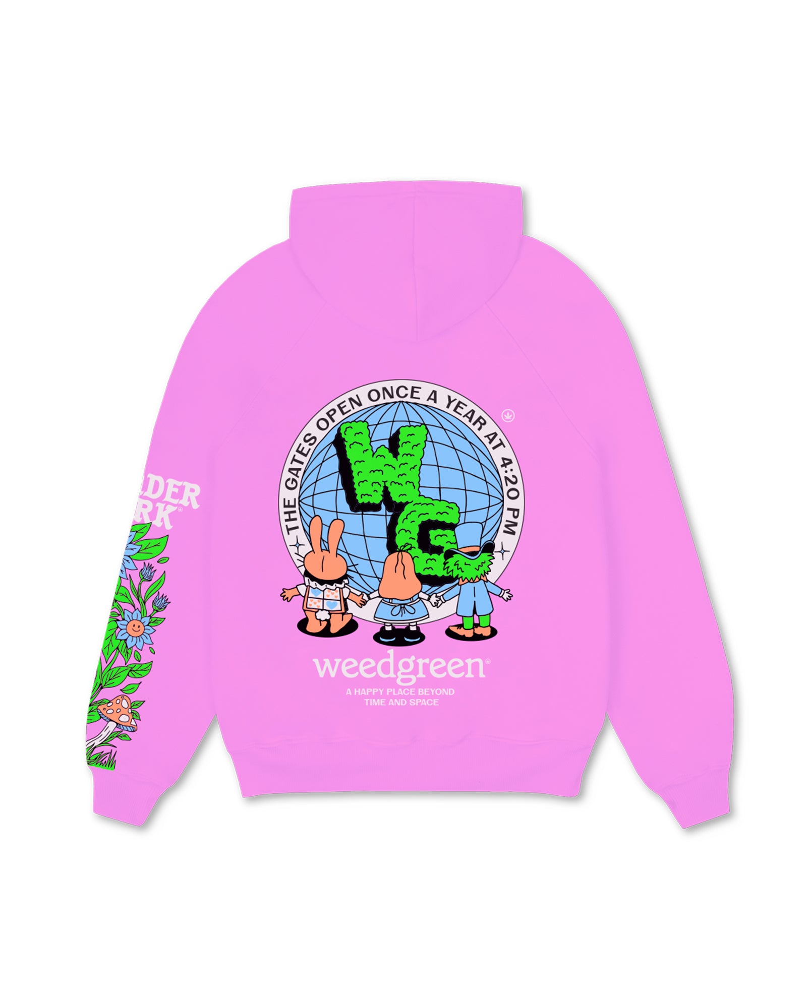 Hoodie con cierre WORLD LILA