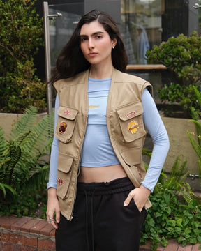 The Explorer Chocolate Chip Cargo Vest