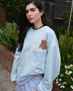 Resin Forest Delicated Blue Sweatshirt