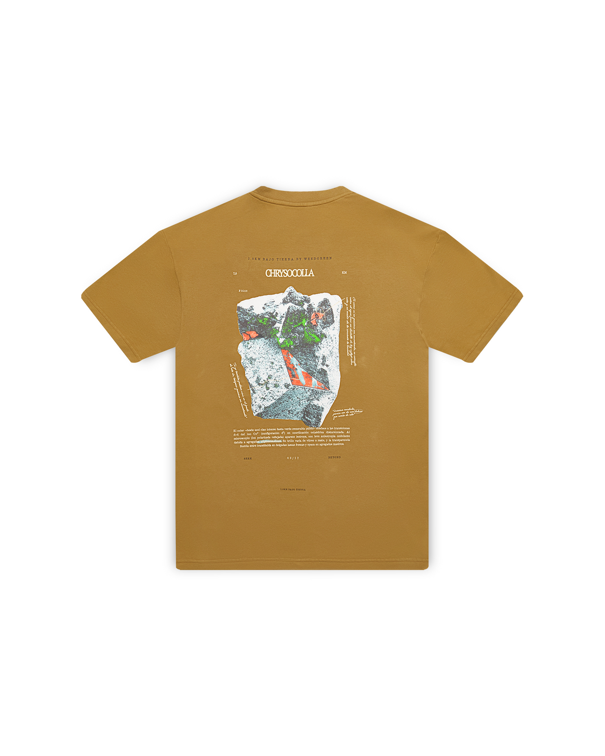 CAMISETA PIEDRA CHRYSOCOLLA CAFÉ