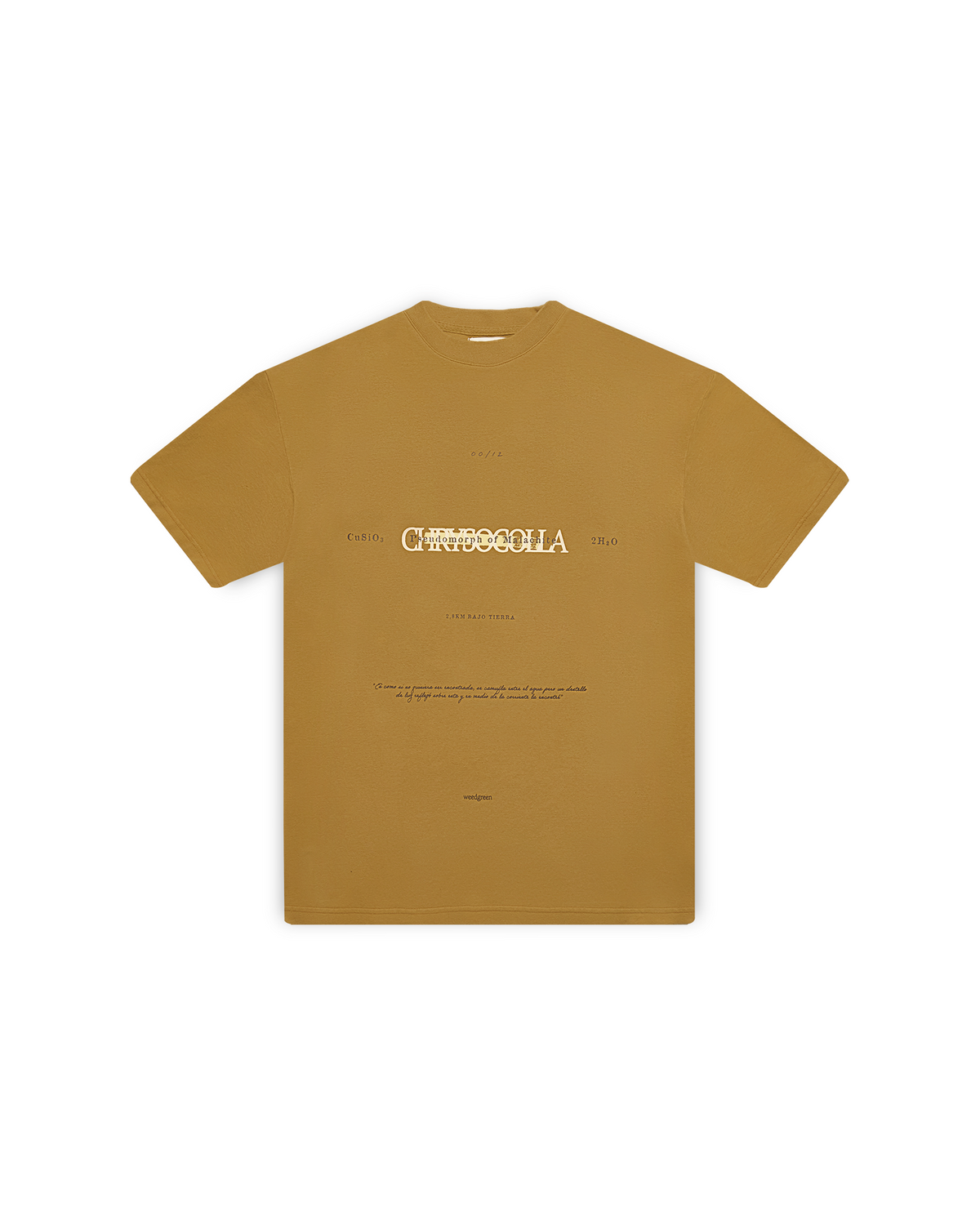 CAMISETA PIEDRA CHRYSOCOLLA CAFÉ