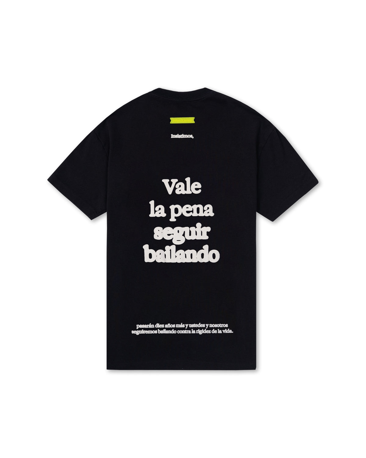 CAMISETA VALE LA PENA  NEGRO