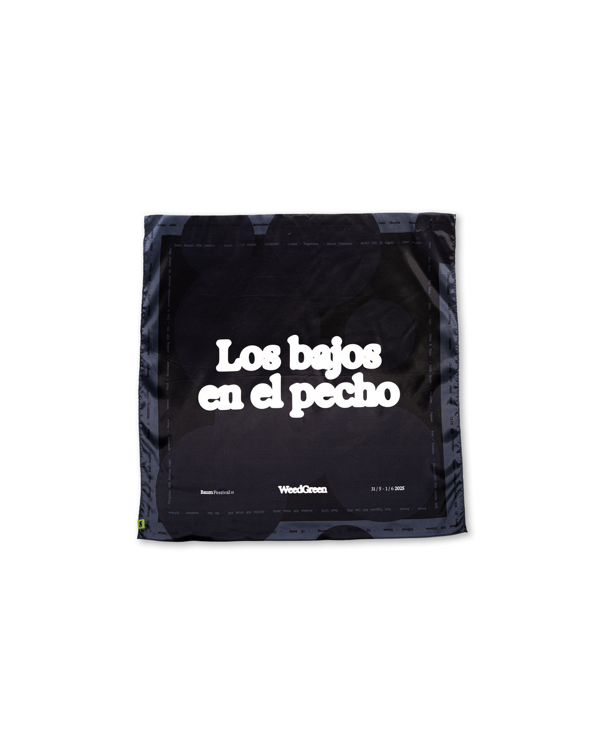 PAÑOLETA LOS BAJOS EN EL PECHO NEGRO