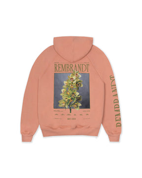 HOODIE PAINTERLY PETALS  ROSADO