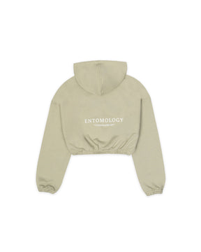 HOODIE CROP ENRESORTADO ENTOMOLOGY VERDE