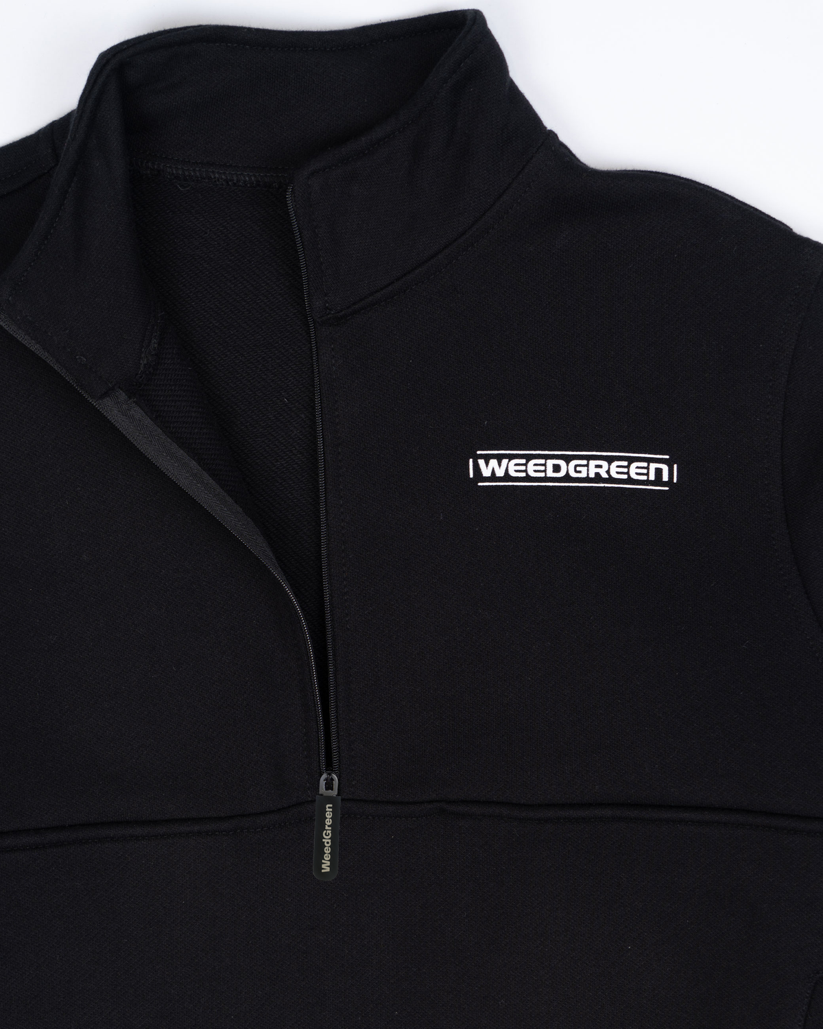 ZIP HOODIE  WEEDGREEN NEGRO