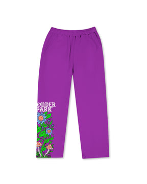 JOGGER RECTO FLOWERS MORADO