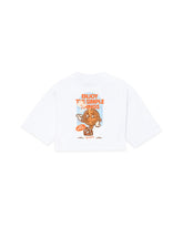 CAMISETA CROP OVERSIZED ENJOY BLANCO