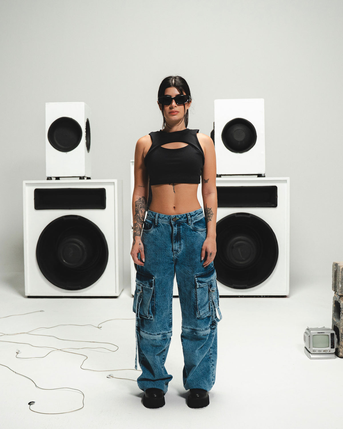 JEAN MUJER MODULAR AZUL MEDIO