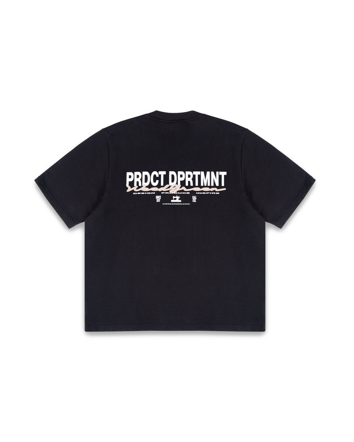 CAMISETA PRODUCT DEPARMENT NEGRO