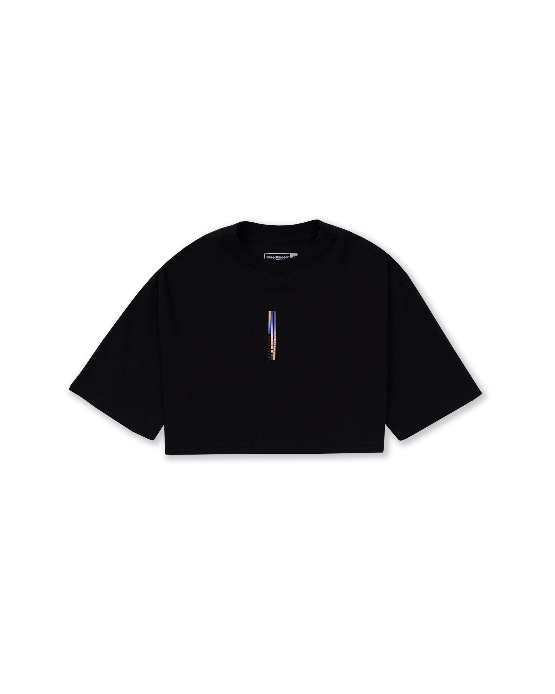 CAMISETA CROP OVERSIZED AROUND NEGRO