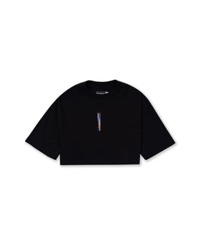 CAMISETA CROP OVERSIZED AROUND NEGRO