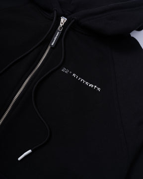 ZIP HOODIE  22 GRADOS NEGRO