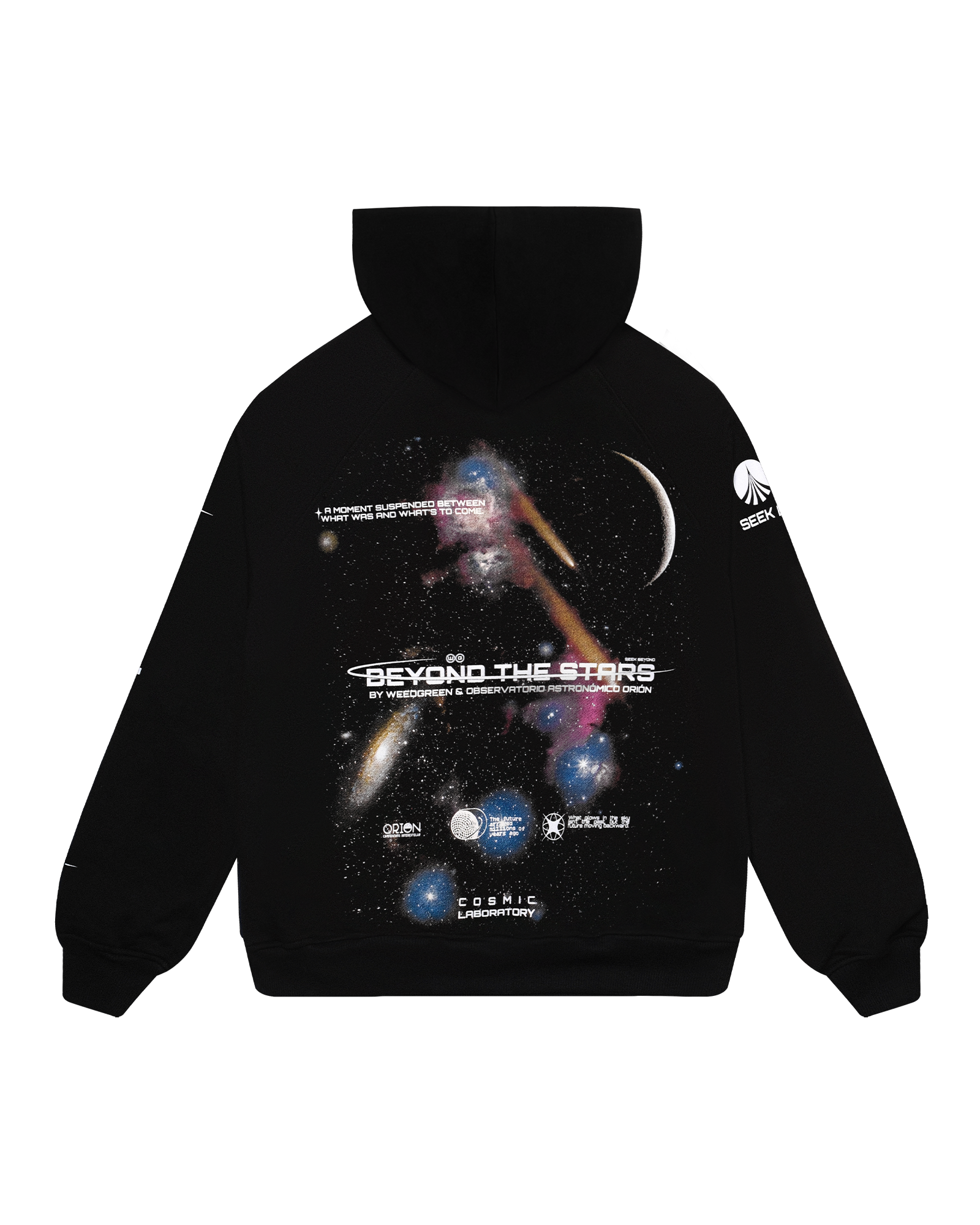 HOODIE COSMOS ART NEGRO