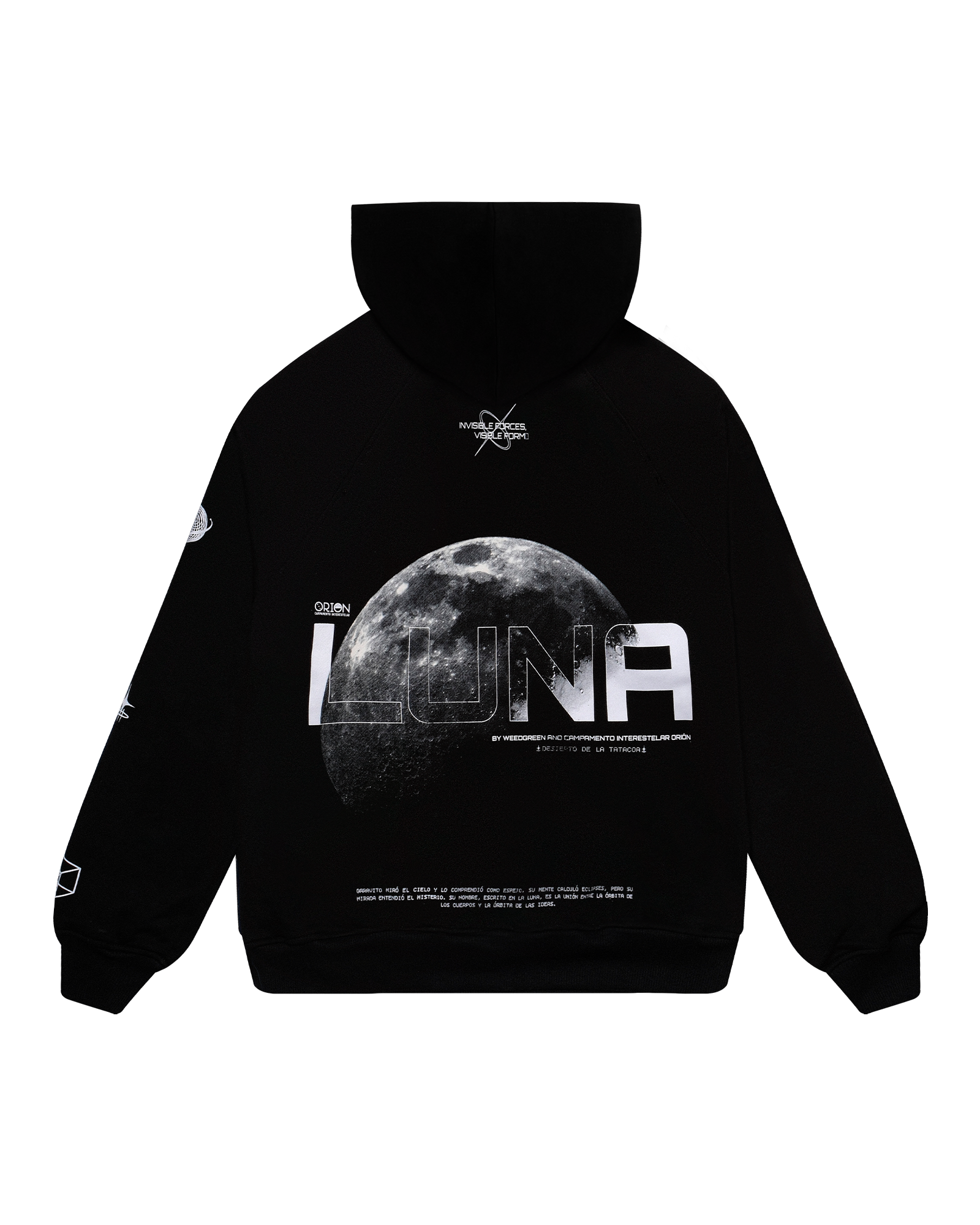 HOODIE LUNA NEGRO