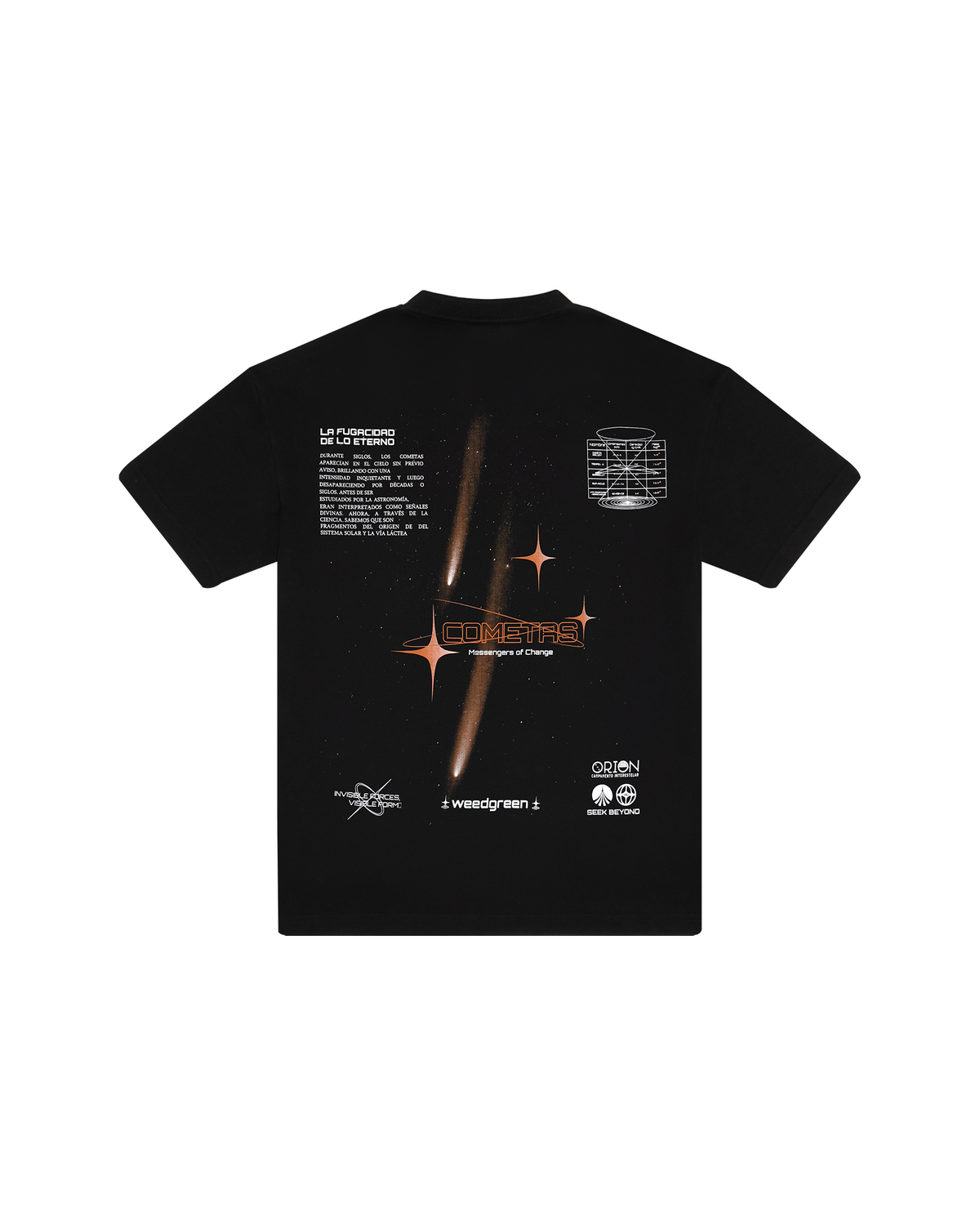 CAMISETA COMETA NEGRO